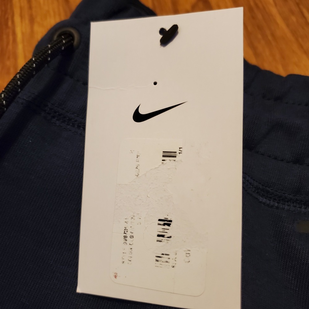 Nike Tech Pants Joggers Women Small Blue Fleece Zip Pocket DV6736-419‎ New - Picture 5 of 8
